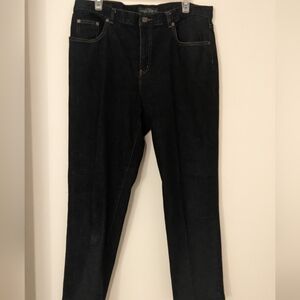 RALPH LAUREN CLASSIC STRAIGHT LRL Dark Wash Plus Size Women's Jeans Denim sz 12W